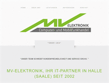 Tablet Screenshot of mv-elektronik.de